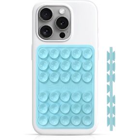 Phone Mount - Mount Double Sided - Hands-Free Strong Grip - Silicone Suction Cup - Phone Holder for Selfies and Videos - iPhone and Android (Black)