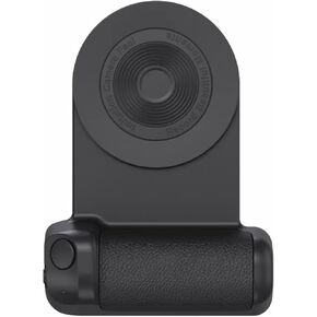Magnetic Phone Camera Grip Handle, Camera Handle Bluetooth Bracket, with Bluetooth Shutter Remote, Charging Stand Phone Hand Grip(Black)