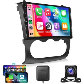 2G 64G Android CAR Stereo Radio for Nissan Altima 2008-2012 Wireless Carplay, Rimoody 9 Inch Touch Screen Android Auto Mirror Link Bluetooth FM/RDS GPS WiFi EQ SWC Backup Camera