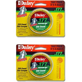 Daisy Outdoor Products 250 ct. Pointed Field Pellets 177 PDQ (Silver, 4.5 mm), 2 Pack