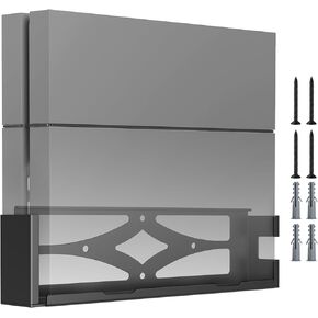 جبل جدار متوافق مع PS4 الأصلي (الطراز القديم) ، جدار المعادن متوافق مع PS4 الأصلي على الحائط أو على الجزء الخلفي من التلفزيون ، حفظ المساحة