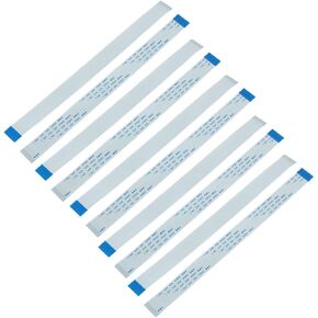uxcell B Type 1.0mm Pitch 14Pin AWM 80C 60V VW-1 Flexible Flat Cable FFC 200mm 10Pcs