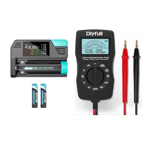 Dlyfull DB1 Small Universal Battery Tester and B3 Universal Battery Tester, 2X AAA Batteries Included, Cable Included