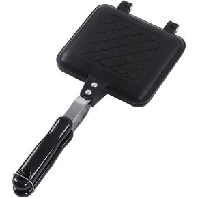 Acouto Sandwich Pan Breakfast Grilled Cheese Maker Flat Bottom Nonstick Sandwich Panini Maker Flip Grill Pan for Breakfast Pancakes Omelets Frittatas Toas