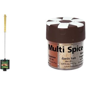 Coghlan's Cast Iron Camp Cooker and 9961 6-Spice Shaker for Grilling and Camp Cooking