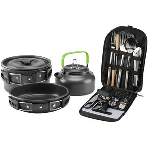 aiGear Camping Cookware Set and Kitchen Utensil Set