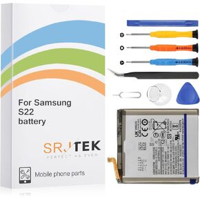 استبدال بطارية OEM لـ Samsung Galaxy S22 5G EB-BS901SBY SM-S901 SM-S901U [2025 New Produghed] تتضمن طقم أدوات الإصلاح الكاملة لأدوات الإصلاح الكاملة