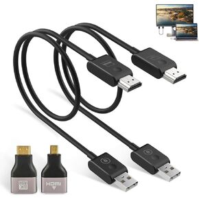 Moman Wireless HDMI CS6, 1080P HDMI Wireless Transmitter and Receiver Extender 20M/65FT 5G for Laptop PC TV Box Camera Projector for Streaming Video, Wireless-HDMI-Transmitter-Receiver-Extender