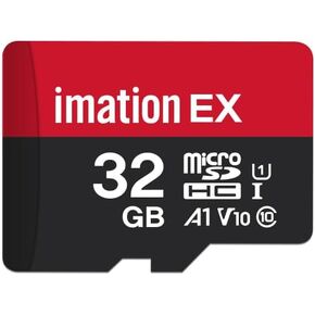 EX 32GB Micro SD Card, MicroSDHC UHS-I Memory Card with Adapter - 100MB/s, C10, U1, V10, Full HD, A1