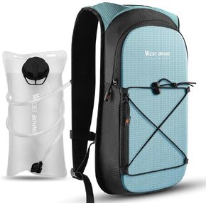 Hydration Backpack with TPU Hydration Bladder, Lightweight Hiking Water Backpack, Hydration Pack with 2L Water Bladder for Running, Cycling Climbing Camping Outdoor Sports