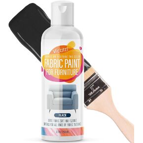 Fabric Paint for Furniture Upholstery, Restores or Changes the Color of Soft Furnishings, Car Interiors, Couches, Clothing & Footwear, Permanent & Colorfast Upholstery Fabric Paint with UV Resistance (8.5 oz / 250ml, Champagne)