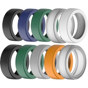 واقي حلقة من السيليكون متوافق مع Oura Ring Gen 3 وجميع الحلقات الذكية، غطاء حلقة ذكي مرن للرجال والنساء (أبيض، M(9/10/11))