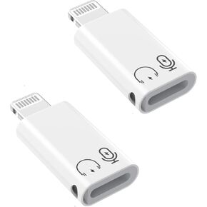 2Pack Lightning Male to USB C Female Charging Adapter,[Apple MFi Certified] Type C Charging Support Data Transmission Call Audio Connector Dongle for iPhone 14/13/12/11/8/7/XS/Plus/Pro Max/6/5 iPad