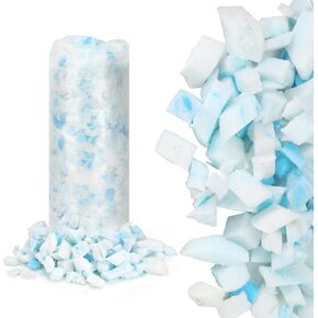 5 lb Shredded Memory Foam Filling Colored, Premium Soft Bean Bag Filler for Pillow Stuffing Bean Bag Chair Couch Cushion Filling and Dog Bed Fill, Hexagonal granular Gel Particles