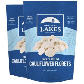 Thousand Lakes Freeze Dried Vegetables - Whole Peas 2-pack 3.5 ounces (7.0 ounces total) | No Salt Added