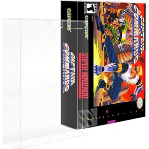 15 Pack Video Game Protector for SNES & N64 Game Boxes – Clear Plastic Sleeve Cover – 0.35mm Rigid PET – Dustproof, Scratch-Resistant, Crystal Clear Display