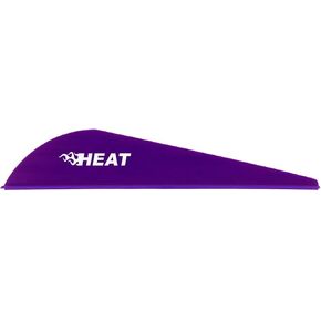Bohning Heat Vane, Low Profile Hunting Vane, 2.5" 36pk, Purple