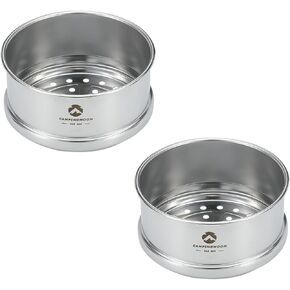 camping moon 2pcs φ4.7-Inch Mini Steamer for Sierra Cup 304 Stainless Steel S362-2P