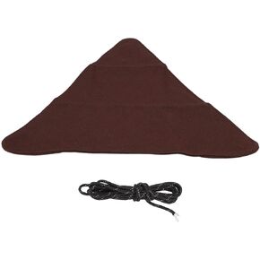 Tripod Stool Cloth Canvas Foldable Small Stool Outdoor Camping Triangular Stool Cloth Portable with for Camping Hiking Stools (Brown)