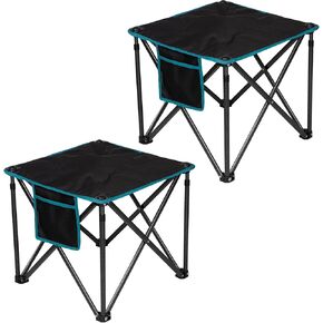 FUNDANGO 2Pack Portable Stool for Camping Fishing Hiking with Carrying Bag(Navy/Black)
