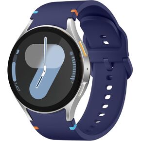 DaQin No Gap Sport Band Compatible with Samsung Galaxy Watch 7 Band 40mm 44mm,20mm Soft Silicone Strap for Galaxy Watch 6 4 5 Band 40mm 44mm/6 Classic 47mm 43mm/4 Classic/5 Pro/Galaxy FE for Men Women