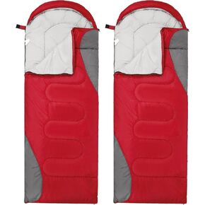 Sleeping Bag for Adults Teens Kids Cold Warm Weather, Portable Waterproof & Lightweight, Compact with Compression Sack, for 3-4 Seasons Camping, Backpacking, Hiking, Travel, Indoors Outdoors
