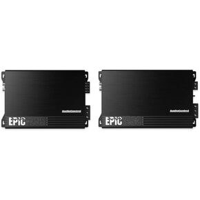 AudioControl EPICFOUR 800W Compact 4-Channel Car Amplifier + EPIC1500 Monoblock 1500W Car Subwoofer Amplifier
