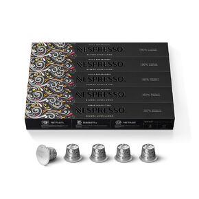 Nespresso Capsules الخط الأصلي ، حزمة متنوعة Ispirazione ، معتدل ، متوسط ​​، قهوة إسبرسو المشوية الداكنة ، 50 Count Espresso Coffee Pods