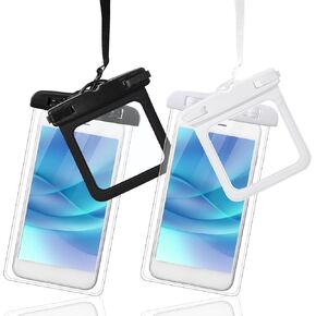 4 Pcs Waterproof Phone Pouch and Cash ID Key Fob Cases Underwater Case Dry Bag with Lanyard Phone Holder Protector Vacation Beach Pool Travel for Iphone16 15 14 13 12 Pro Max Xs Plus