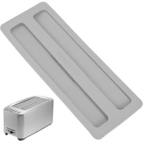 غطاء محمصة Aboofan Cover Cover Cover Silicone Coasts ، 27.4cm 2 شرائح محمصة الخبز غطاء محمصة غطاء أجهزة المحمصة لآلة الخبز الإكسسوارات الرمادية