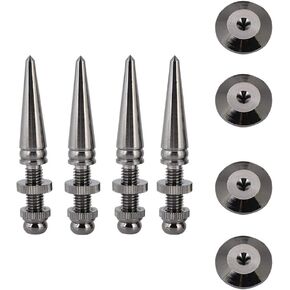 Richer-R Speaker Spike Pad Kit, 4 Pairs Pure Copper Shockproof Subwoofer Base Pad Stand Feet