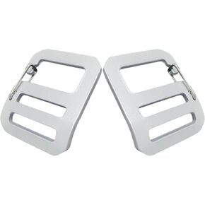 G Hook Buckles Tactical Adjustable Webbing G Shaped Wave Buckle with Adjustable Spring Door, G-Clip Backpack Strap