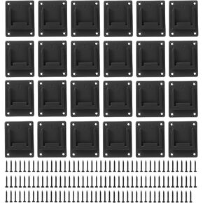 HARFINGTON 24pcs Battery Holder Wall Mount Dock Rack Tool Holder for 14.4/18V Battery,Black