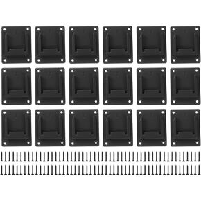 HARFINGTON 18pcs Battery Holder Wall Mount Dock Rack Tool Holder for 14.4/18V Battery,Black