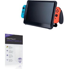 BoxWave Screen Protector Compatible with UpSwitch Orion Nintendo Switch Display - ClearTouch ImpactShield (2-Pack), Impenetrable Screen Protector Flexible Film