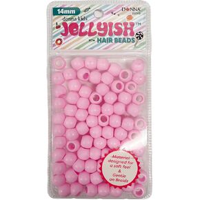 Donna Kids Jellyish Hair Beads - Squishy ، Jellyish Twist 14mm Rubber Beads ، Assive and Dating Hair Association for Kids ، Silicone Beashe ، Beads Making Making Kit Diy Hair Trailding ، White Color 1pc in Kuwait