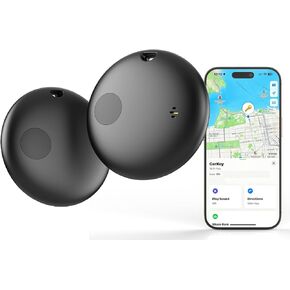 Air Tag Smart Bluetooth Tracker with Apple Find My (iOS Only), GPS Tracker Tags, Key Finder and Item Locator for Keys, Bags, Luggage, IP67, 2 Pack