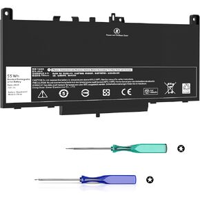 E7470 J60J5 E7270 Battery Compatible with Dell Latitude E7470 E7270 7470 7270 Laptop Battery,Type 0MC34Y MC34Y R1V85 242WD GG4FM WYWJ2 1W2Y2 451-BBSX 451-BBSY 451-BBSU P26S001 P61G001 PDNM2 7.6V 55Wh