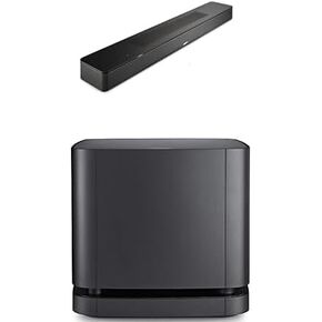 Bose Smart Dolby Atmos Soundbar و Bluetooth Soundbar مع التحكم الصوتي و Amazon Alexa المدمج في الوحدة النمطية السوداء 500 ، أسود