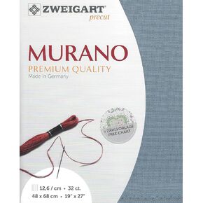 Precut Zweigart Belfast 32 Count Blue Spruce/French Blue 3609/578. Needlework Canvas, Cross Stitch Fabric, Embroidery Canvas 100% Linen