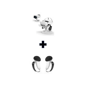 M AMVR Controller Grips Compatible with Meta/Oculus Quest 3&VR Stand Holder Compatible with Quest 3/Quest 2/Pico 4/Vision Pro/for PSVR 2