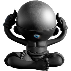 Splin Table Stand Holder Compatible with Amazon Alexa Smart Speaker Echo Dot (4th and 5th gen.) and Apple HomePod Mini, Guru Dot (Black)