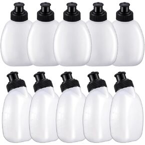 10 Pack Water Bottles for The Running Hydration Belt, Portable Lightweight Sports Water Bottles Bulk Handheld Water Bottles for Outdoor Marathon Running Walking Hiking Cycling