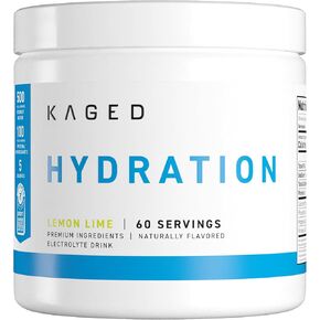 Kaged Electrolyte Hydration Powder Hydracharge Pink Lemonade Sports Drink for Men and Women Pre, Post, Intra Workout Supplement 60 Servings