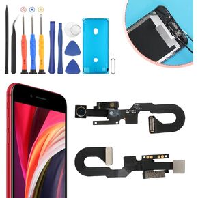 YWLRONG for iPhone SE 2020 / SE 2022 Front Camera Replacement for iPhone 8 7MP Facing Lens Module Flex Cable Camera with Flex Cables Accessories Repair Parts with Tools