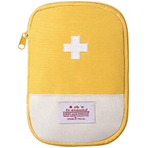 First Aid Bag Empty,Small Portable Empty First Aid Kit Bag Waterproof Section Dividers Travel Medicine Bag for Emergency for Home Office Car Outdoors Boat Camping Hiking Cycling (Blue)