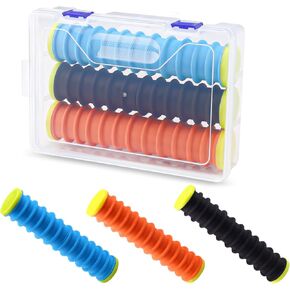 Fishing Leader Holder, Fishing Line Holder with 12 Line Slots, EVA Foam Fishing Line Storage Keep Your Fishing Lines