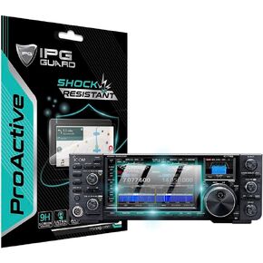 IPG ProActive Made for iCOM ID-52A / ID-52A Plus Transceiver Display (2 Units) 9H Hardness Screen Protector Nano Ceramic Film Ultra Responsive High Clarity Anti Scratch Smudge & Shock Proof Guard for ID-52A