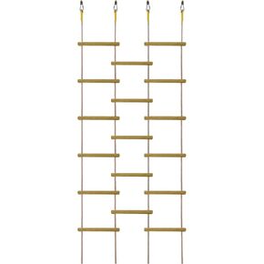 Innovative Rainbow Kids' Wooden Rope Ladder - 3/4/5-Group Connectivity, 14-Inch Wide, Ideal Ninja Warrior Accessory for Tree, Swing & Play (Set2: 3-Interlinked Colorful Ladders)