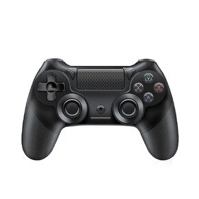 وحدة تحكم لاسلكية لـ PS4 ، الاهتزاز المزدوج ، مستشعرات الحركة ، بطارية قابلة لإعادة الشحن ، مقبس صوتي 3.5 مم ، متوافق مع PS4 ، الكمبيوتر ، والتشغيل عن بُعد - أسود